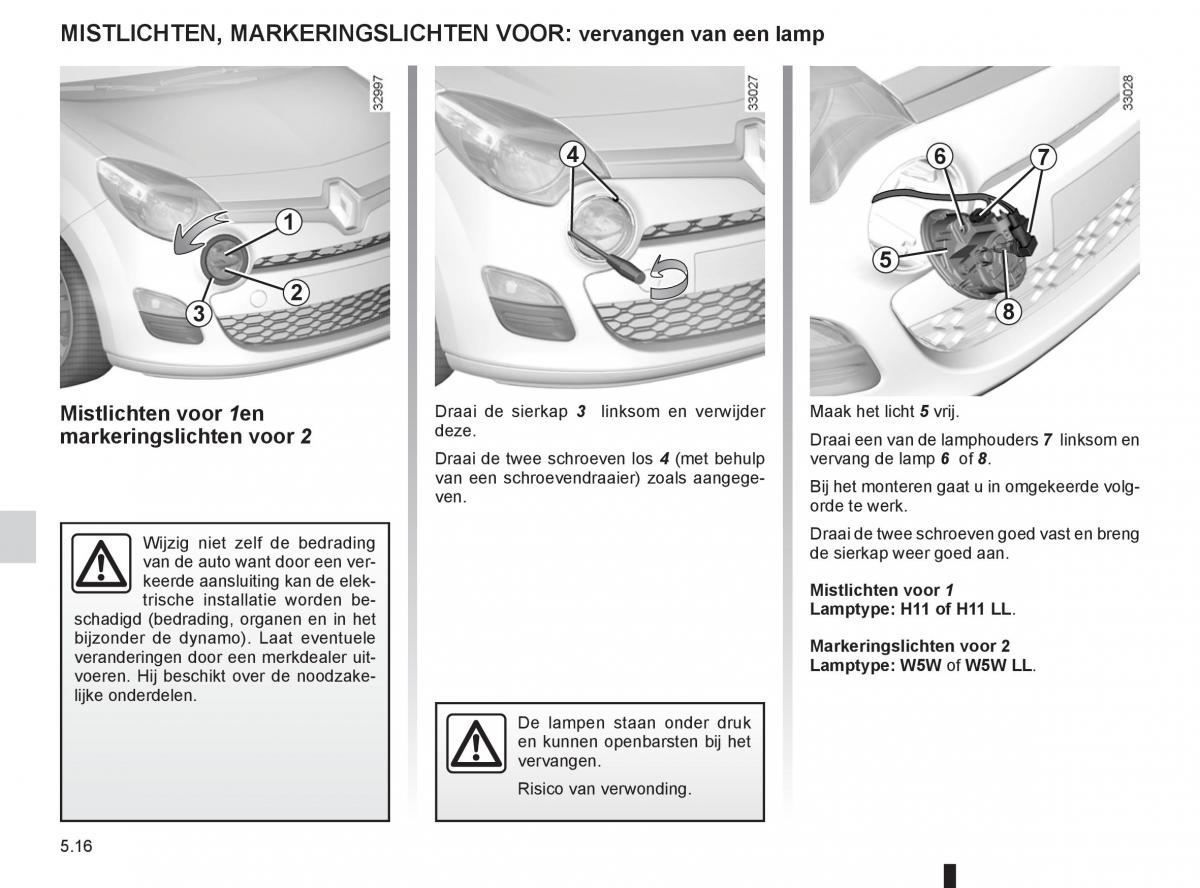 Renault Twingo II 2 handleiding / page 170