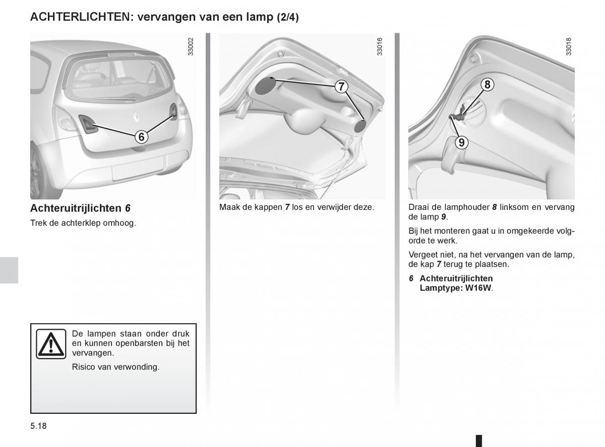 Renault Twingo II 2 handleiding / page 172