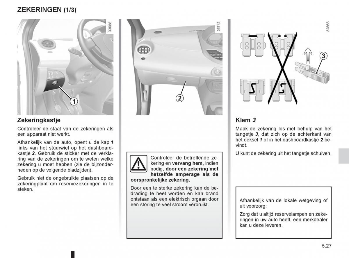 Renault Twingo II 2 handleiding / page 181