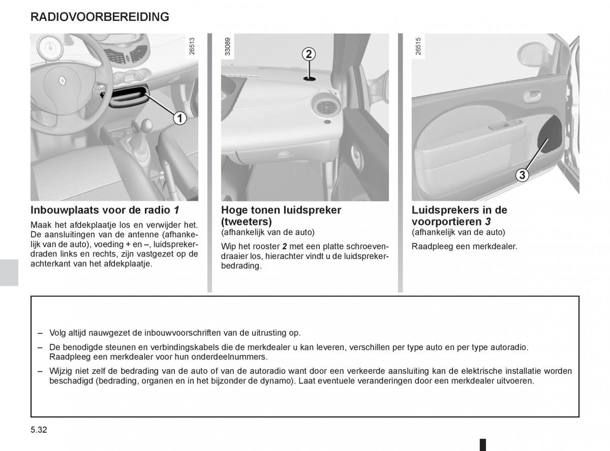 Renault Twingo II 2 handleiding / page 186