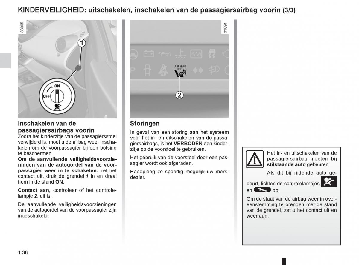 Renault Twingo II 2 handleiding / page 44