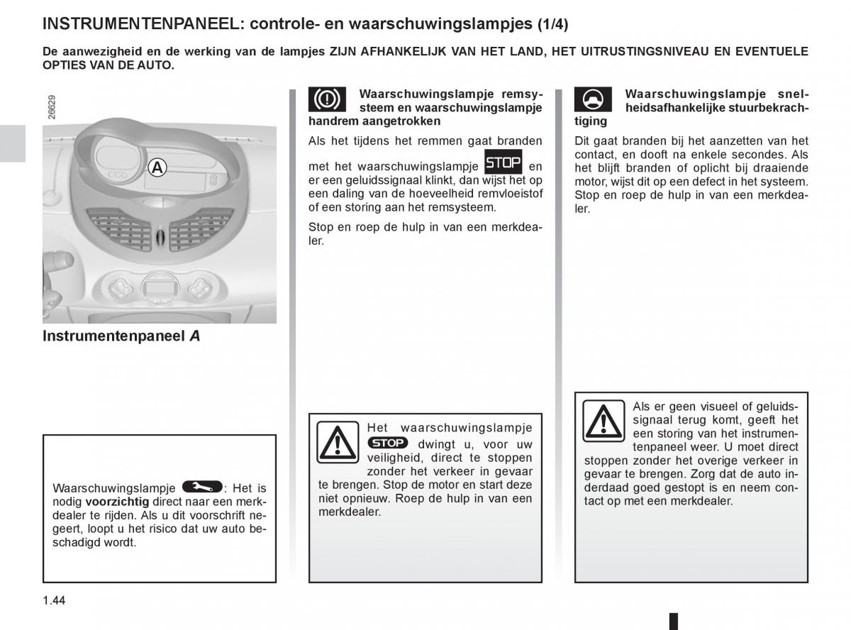 Renault Twingo II 2 handleiding / page 50