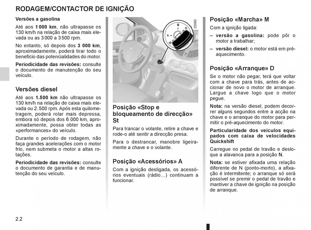 Renault Twingo II 2 manual del propietario / page 74