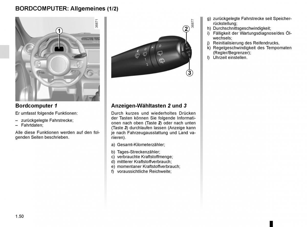 Renault Twingo III 3 Handbuch / page 56