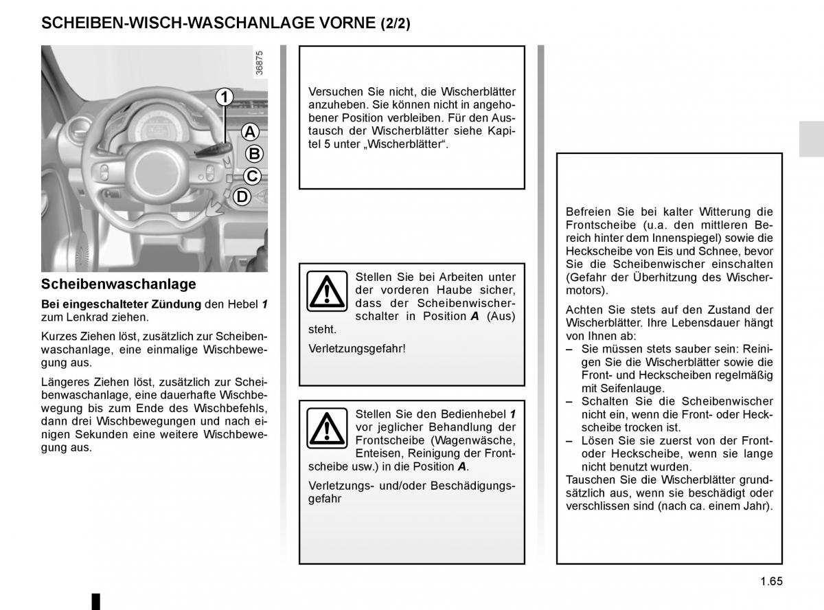 Renault Twingo III 3 Handbuch / page 71