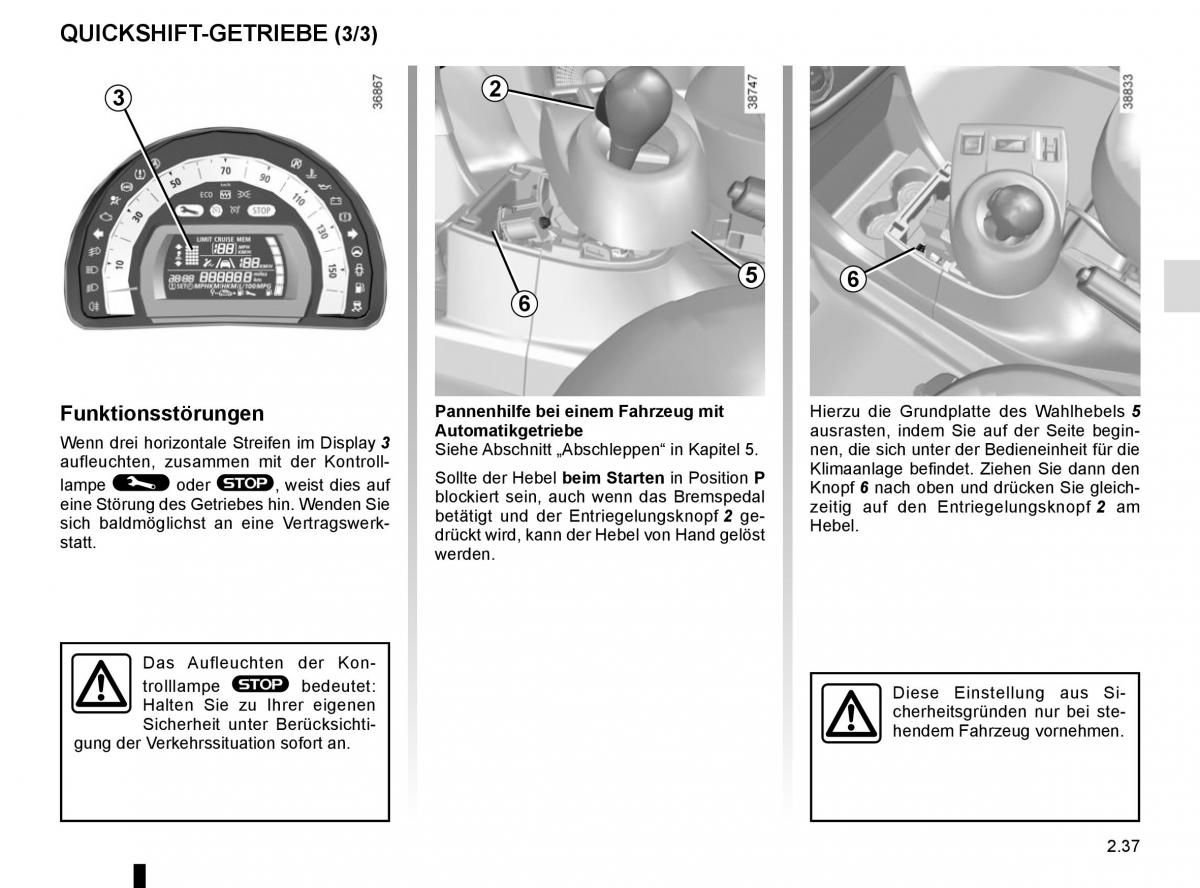 Renault Twingo III 3 Handbuch / page 111