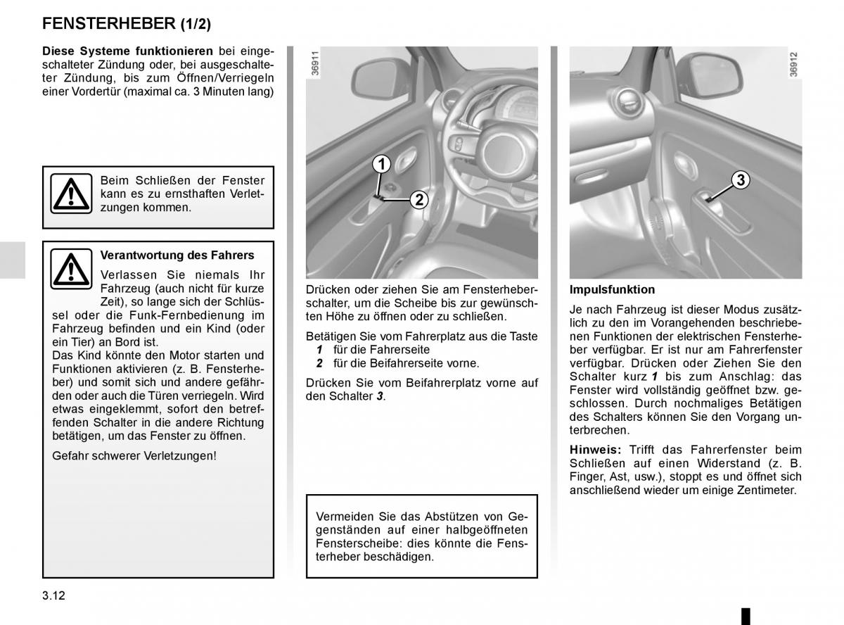 Renault Twingo III 3 Handbuch / page 124