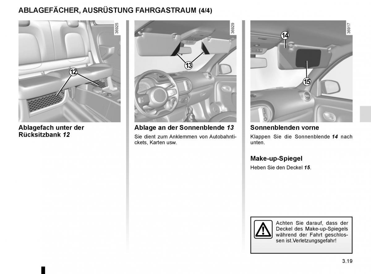 Renault Twingo III 3 Handbuch / page 131