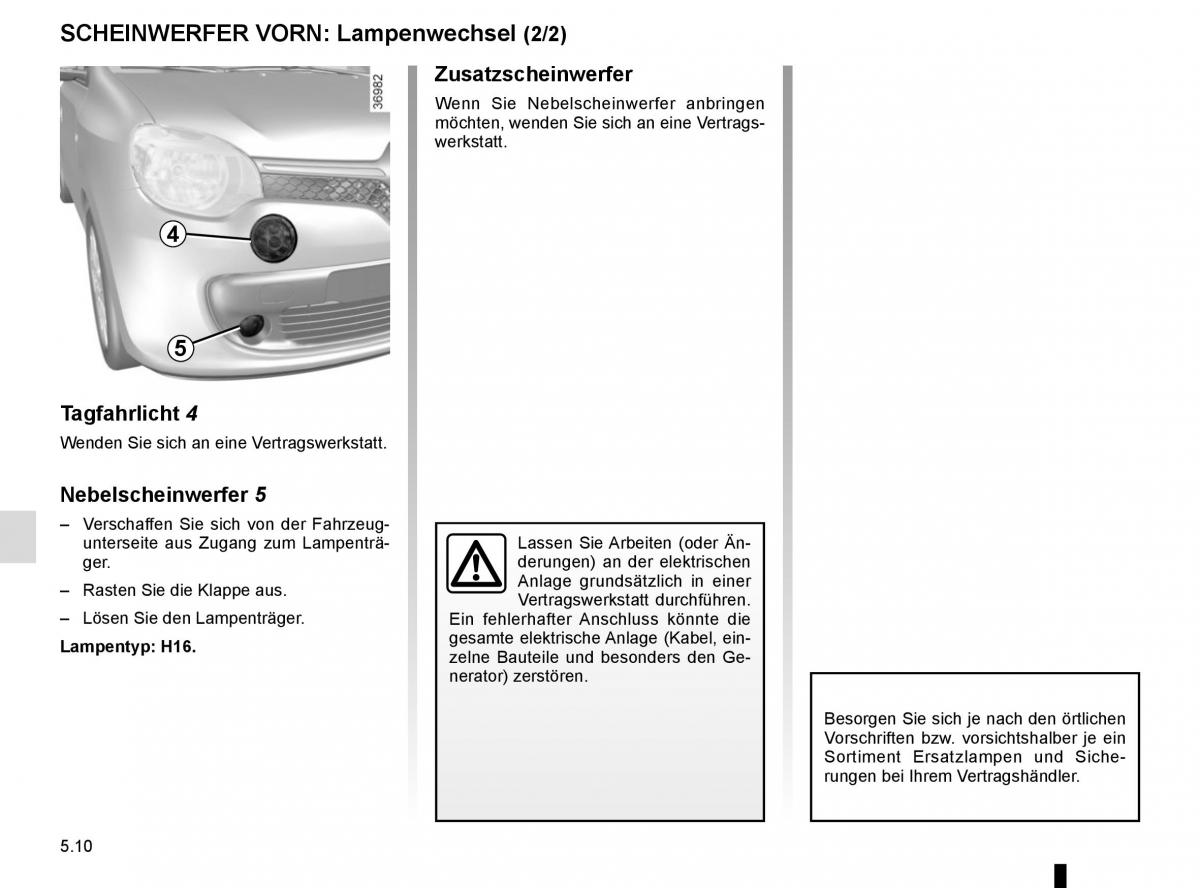 Renault Twingo III 3 Handbuch / page 168