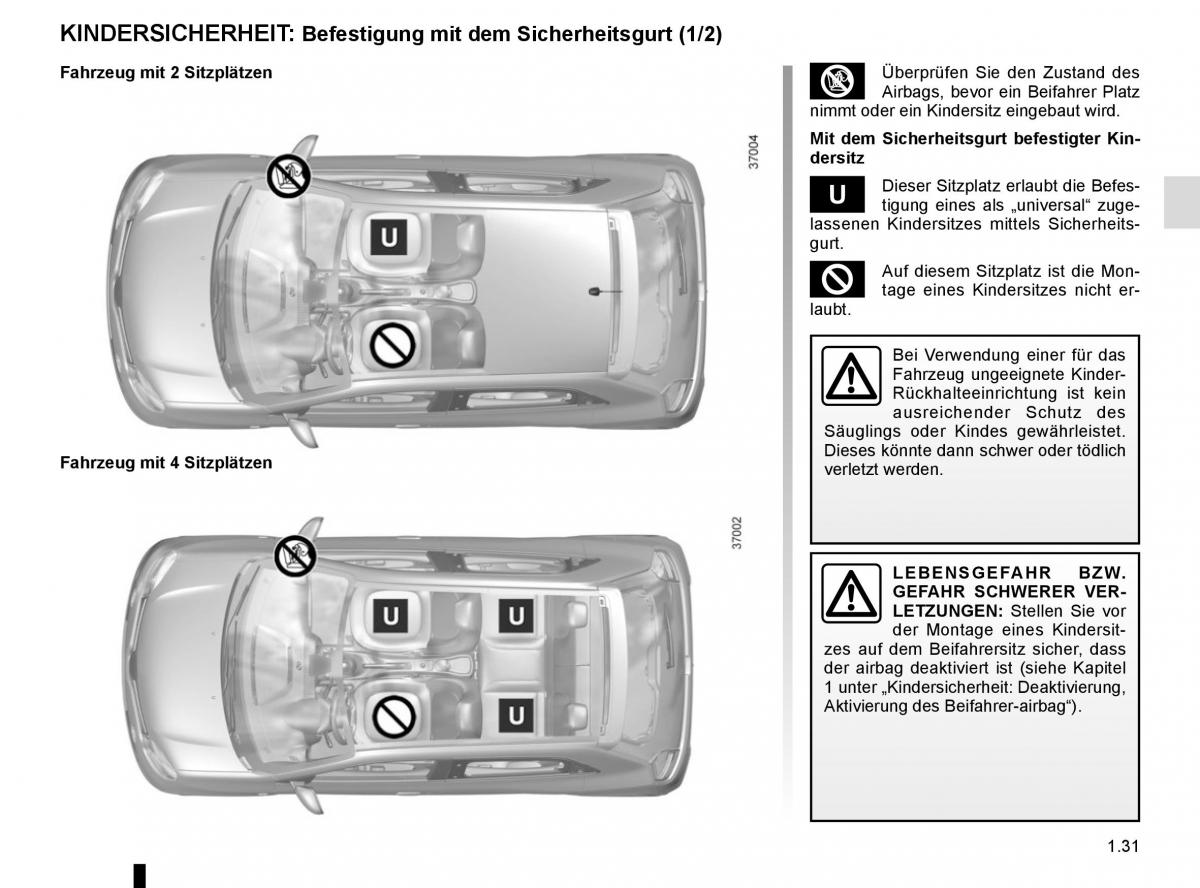 Renault Twingo III 3 Handbuch / page 37