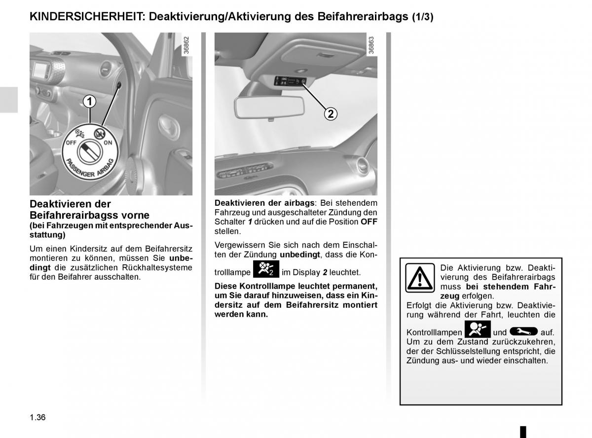 Renault Twingo III 3 Handbuch / page 42