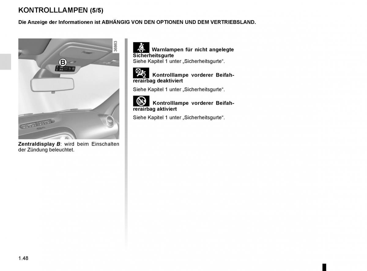 Renault Twingo III 3 Handbuch / page 54