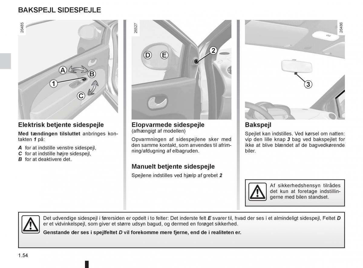 Renault Twingo III 3 Bilens instruktionsbog / page 60