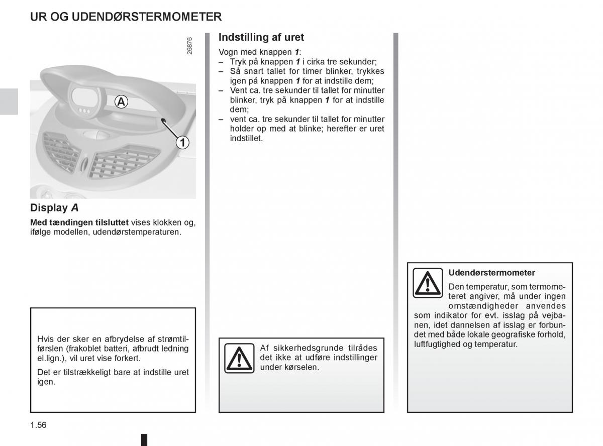 Renault Twingo III 3 Bilens instruktionsbog / page 62