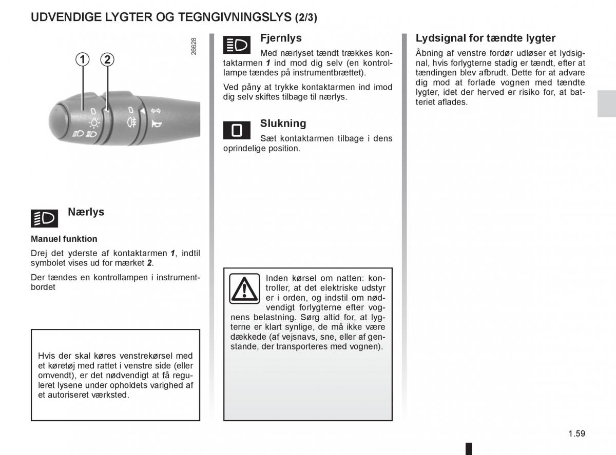 Renault Twingo III 3 Bilens instruktionsbog / page 65