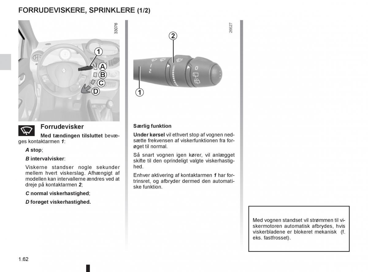 Renault Twingo III 3 Bilens instruktionsbog / page 68