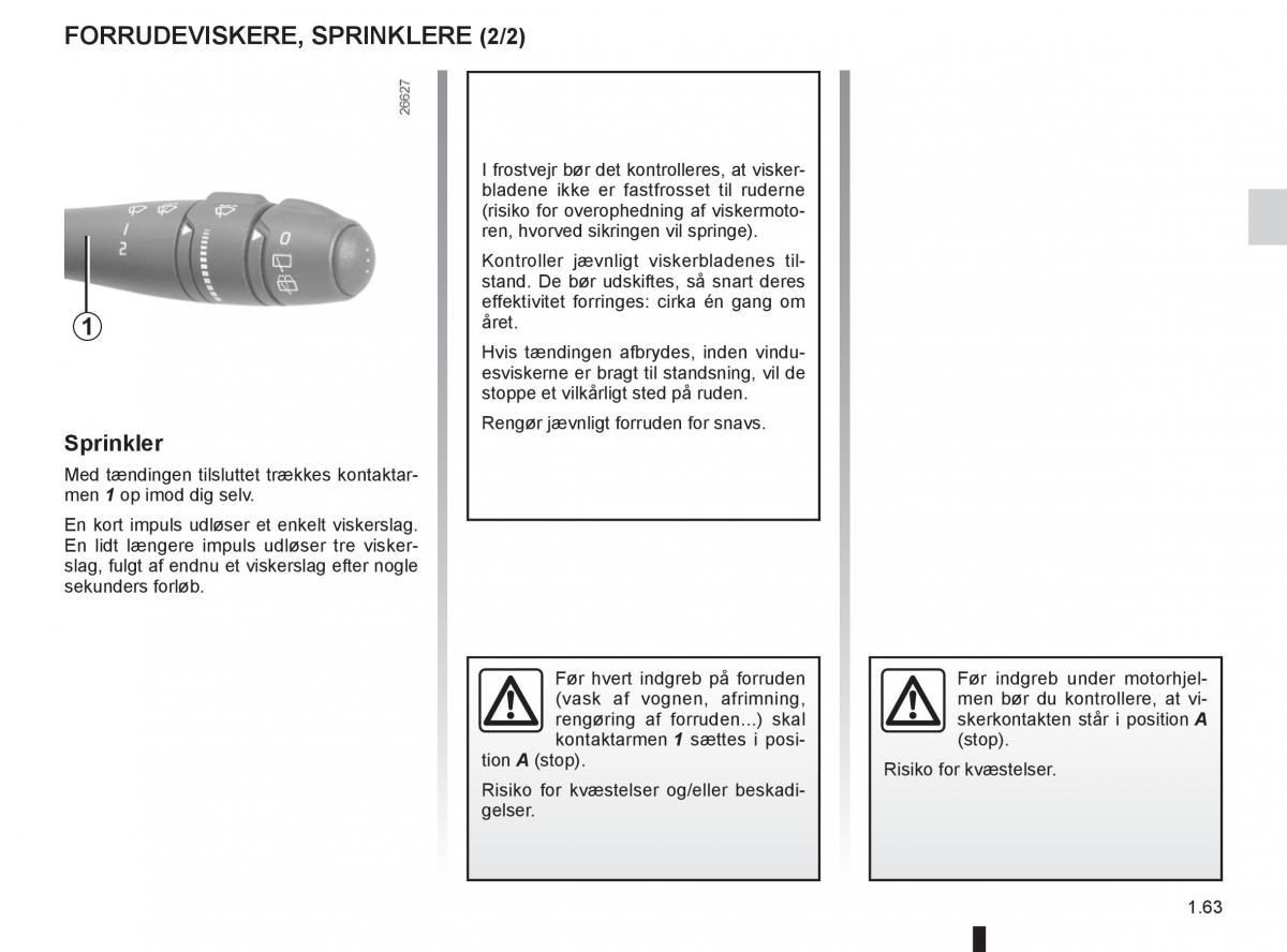 Renault Twingo III 3 Bilens instruktionsbog / page 69