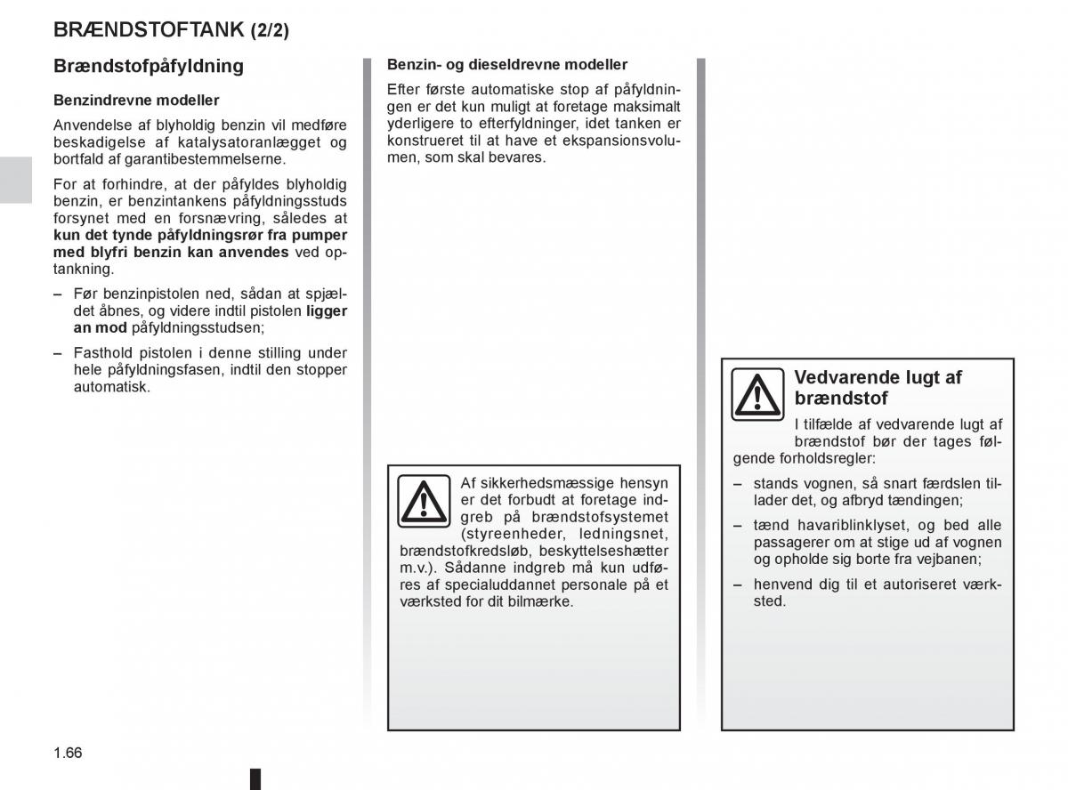 Renault Twingo III 3 Bilens instruktionsbog / page 72