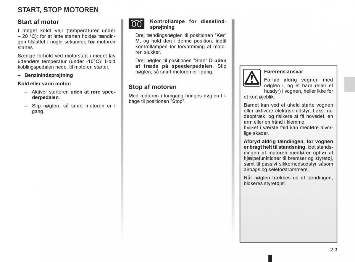 Renault Twingo III 3 Bilens instruktionsbog / page 75