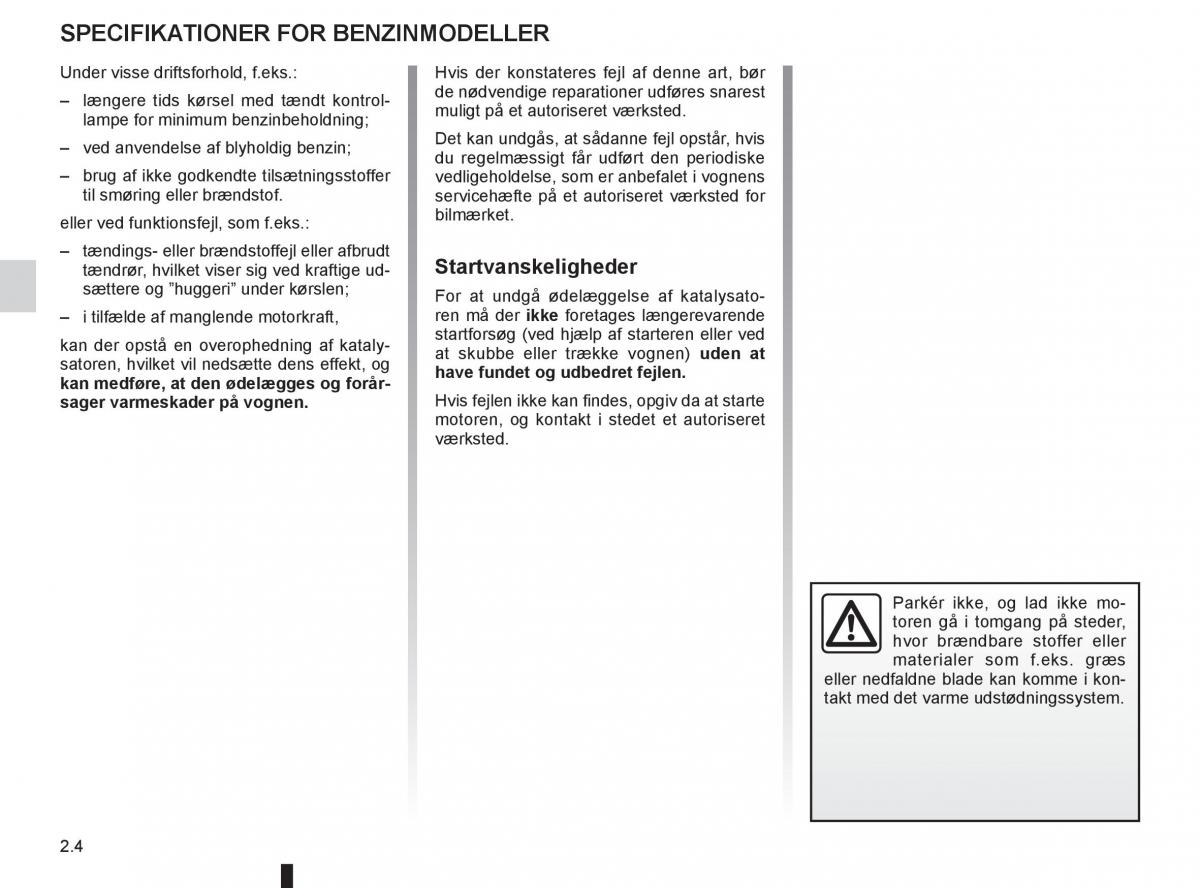 Renault Twingo III 3 Bilens instruktionsbog / page 76