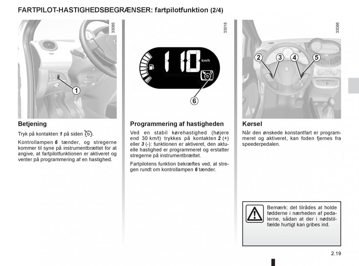 Renault Twingo III 3 Bilens instruktionsbog / page 91