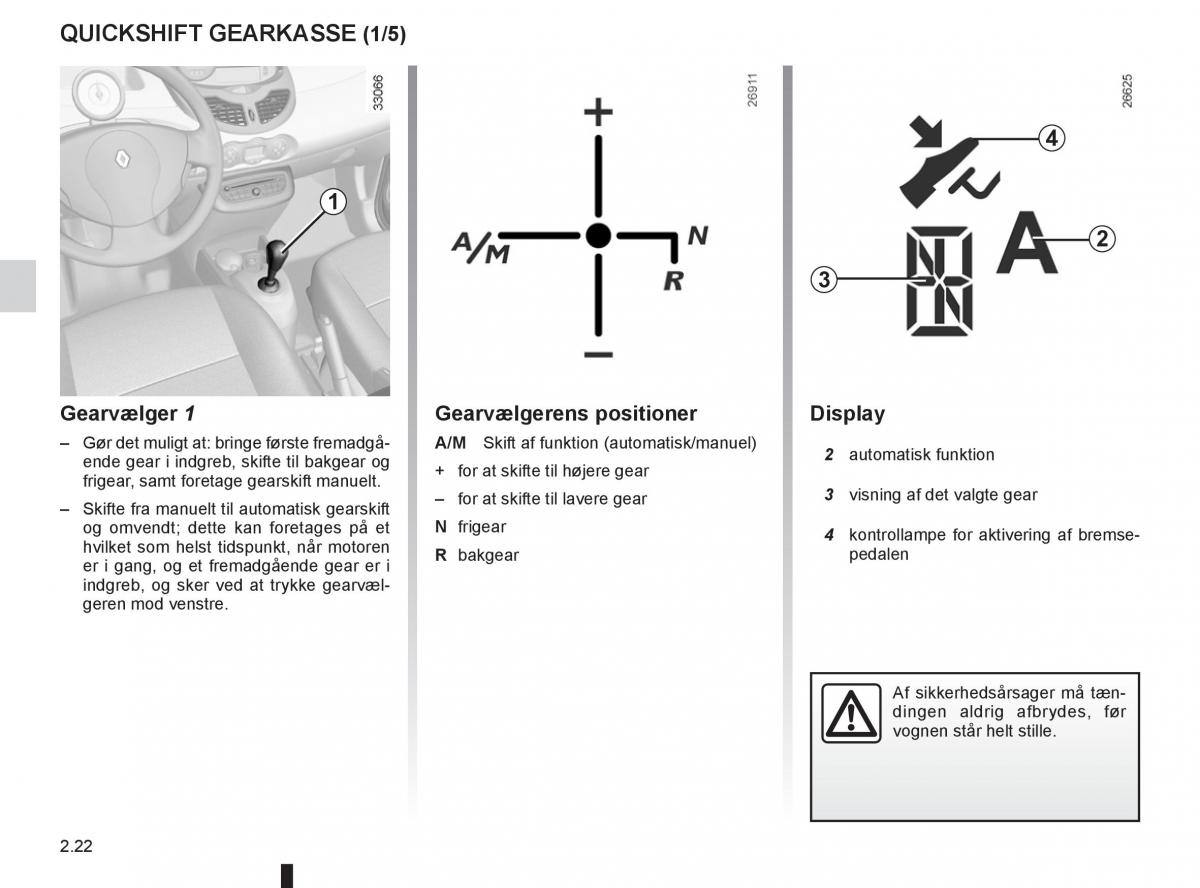 Renault Twingo III 3 Bilens instruktionsbog / page 94