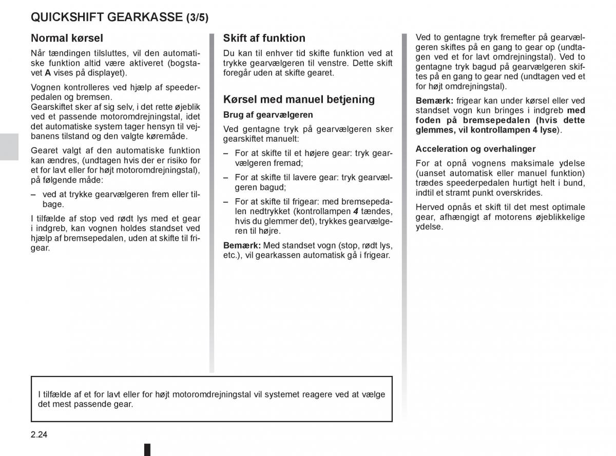 Renault Twingo III 3 Bilens instruktionsbog / page 96