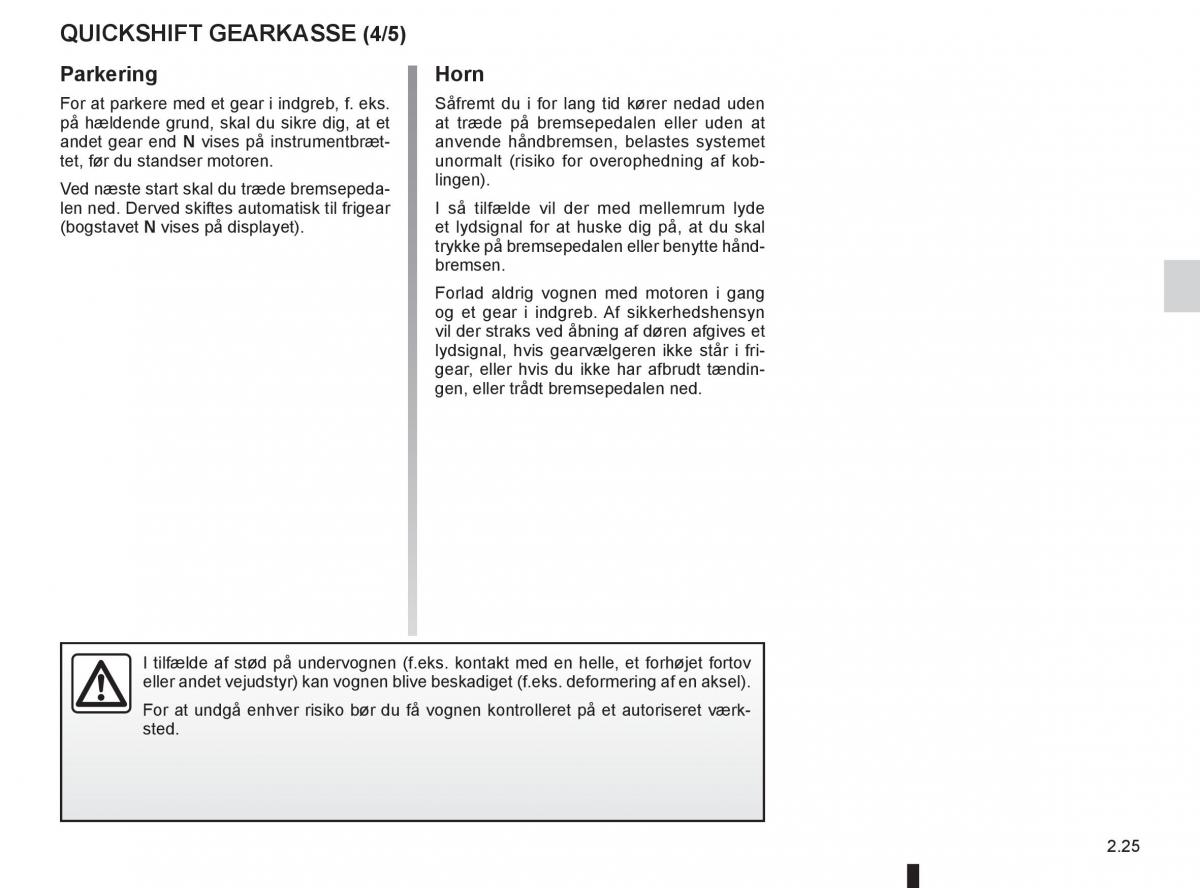 Renault Twingo III 3 Bilens instruktionsbog / page 97