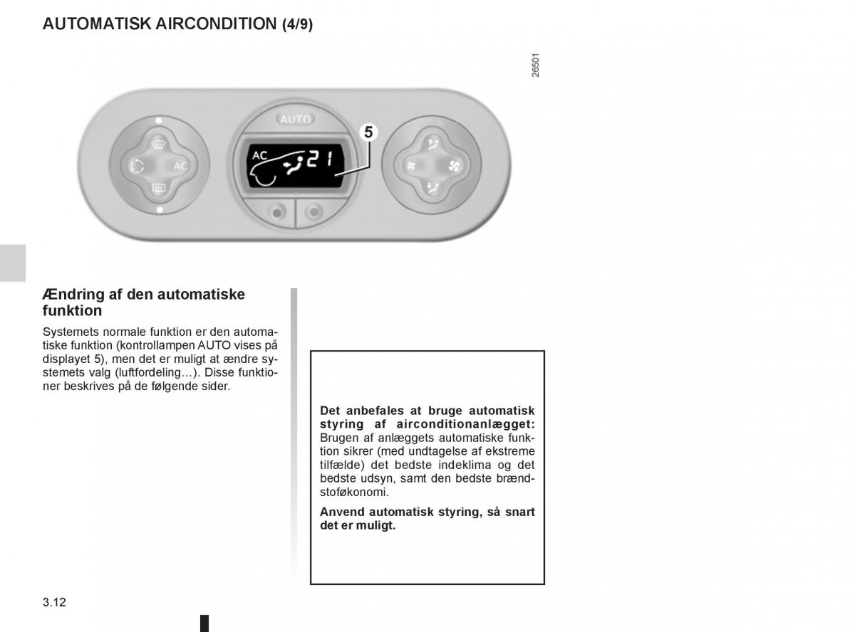 Renault Twingo III 3 Bilens instruktionsbog / page 110