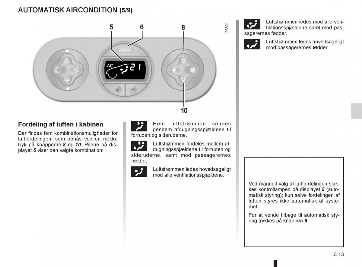 Renault Twingo III 3 Bilens instruktionsbog / page 111