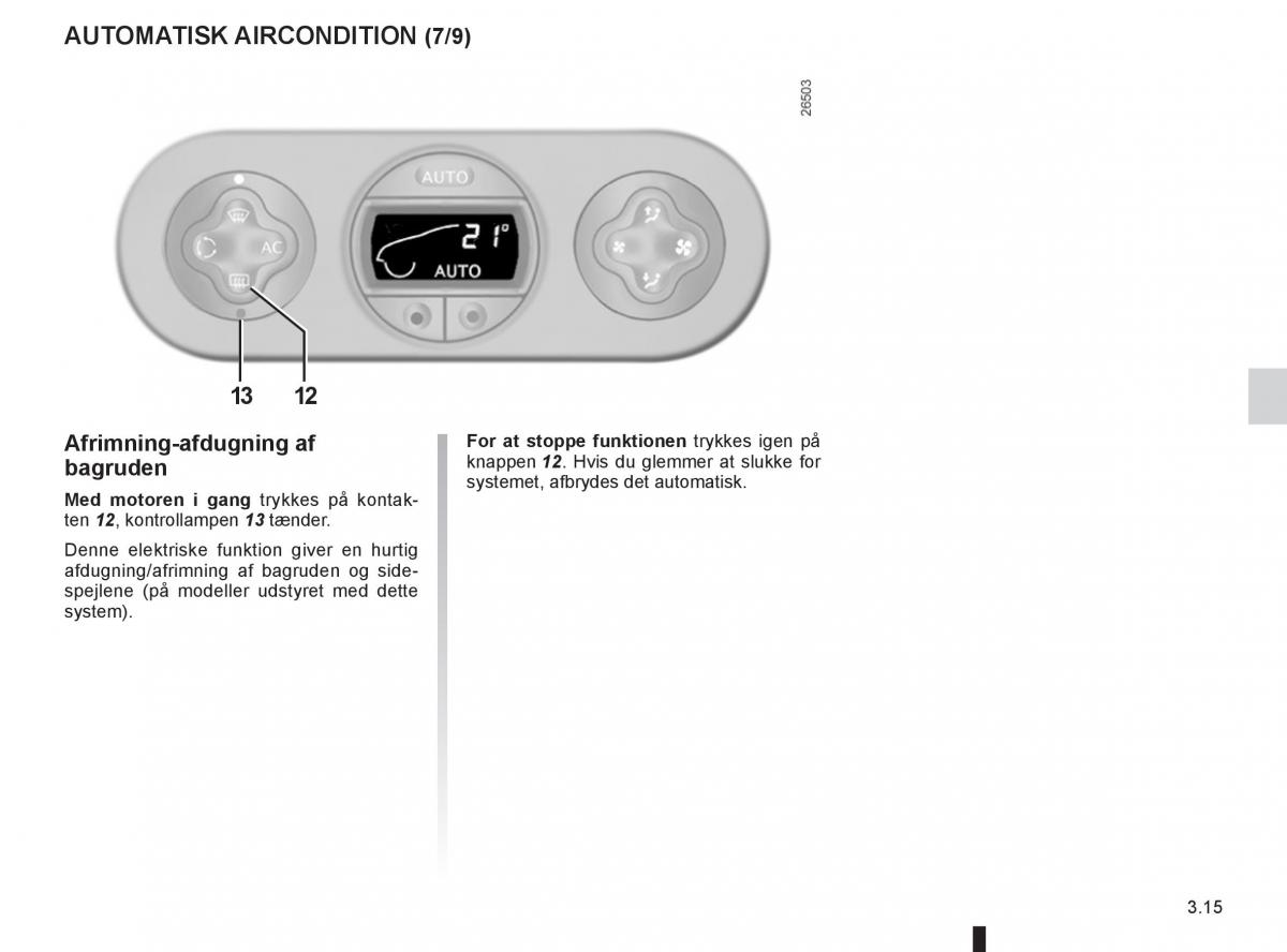 Renault Twingo III 3 Bilens instruktionsbog / page 113