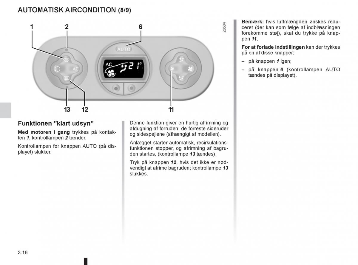 Renault Twingo III 3 Bilens instruktionsbog / page 114