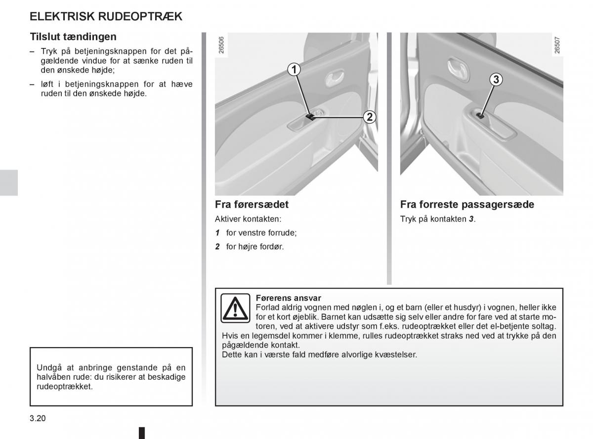 Renault Twingo III 3 Bilens instruktionsbog / page 118