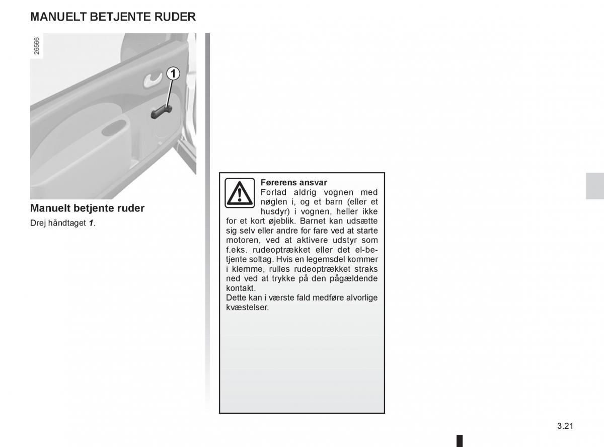 Renault Twingo III 3 Bilens instruktionsbog / page 119