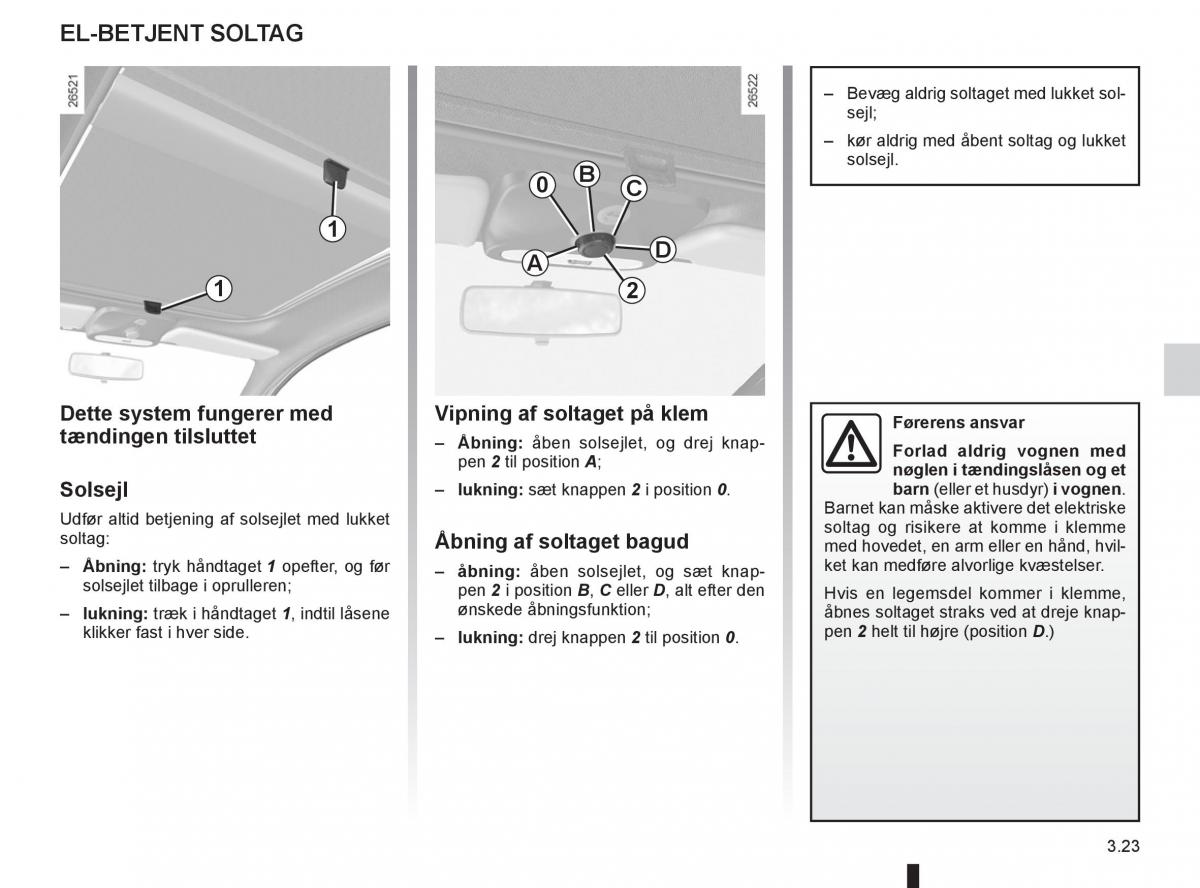 Renault Twingo III 3 Bilens instruktionsbog / page 121