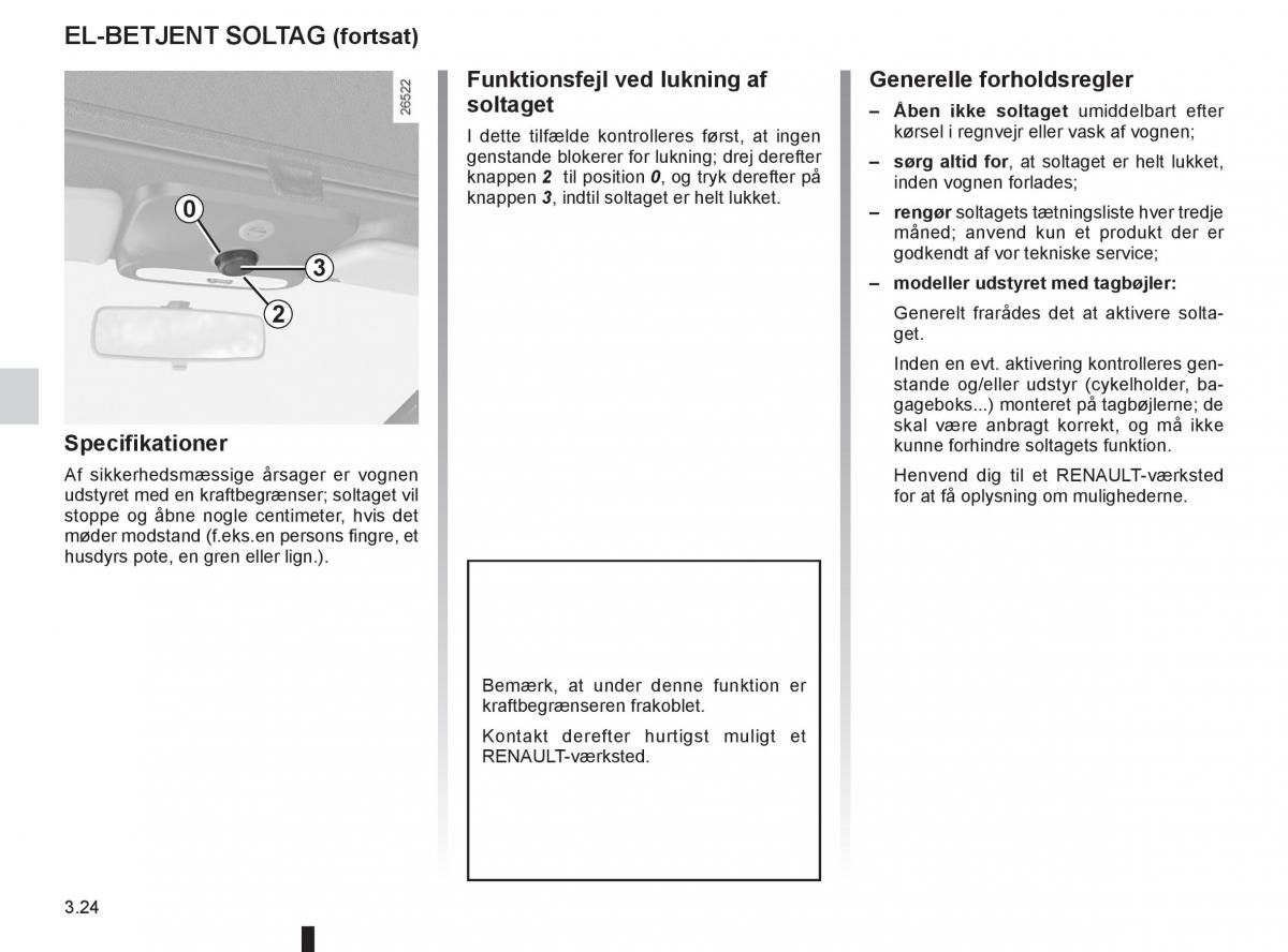 Renault Twingo III 3 Bilens instruktionsbog / page 122