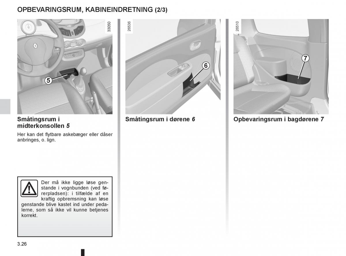 Renault Twingo III 3 Bilens instruktionsbog / page 124