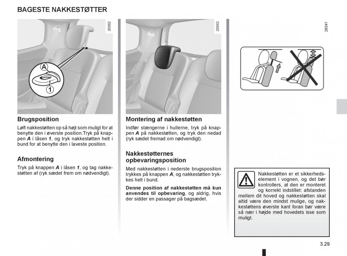 Renault Twingo III 3 Bilens instruktionsbog / page 127