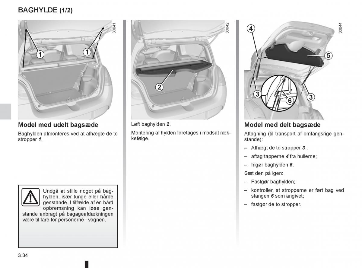 Renault Twingo III 3 Bilens instruktionsbog / page 132