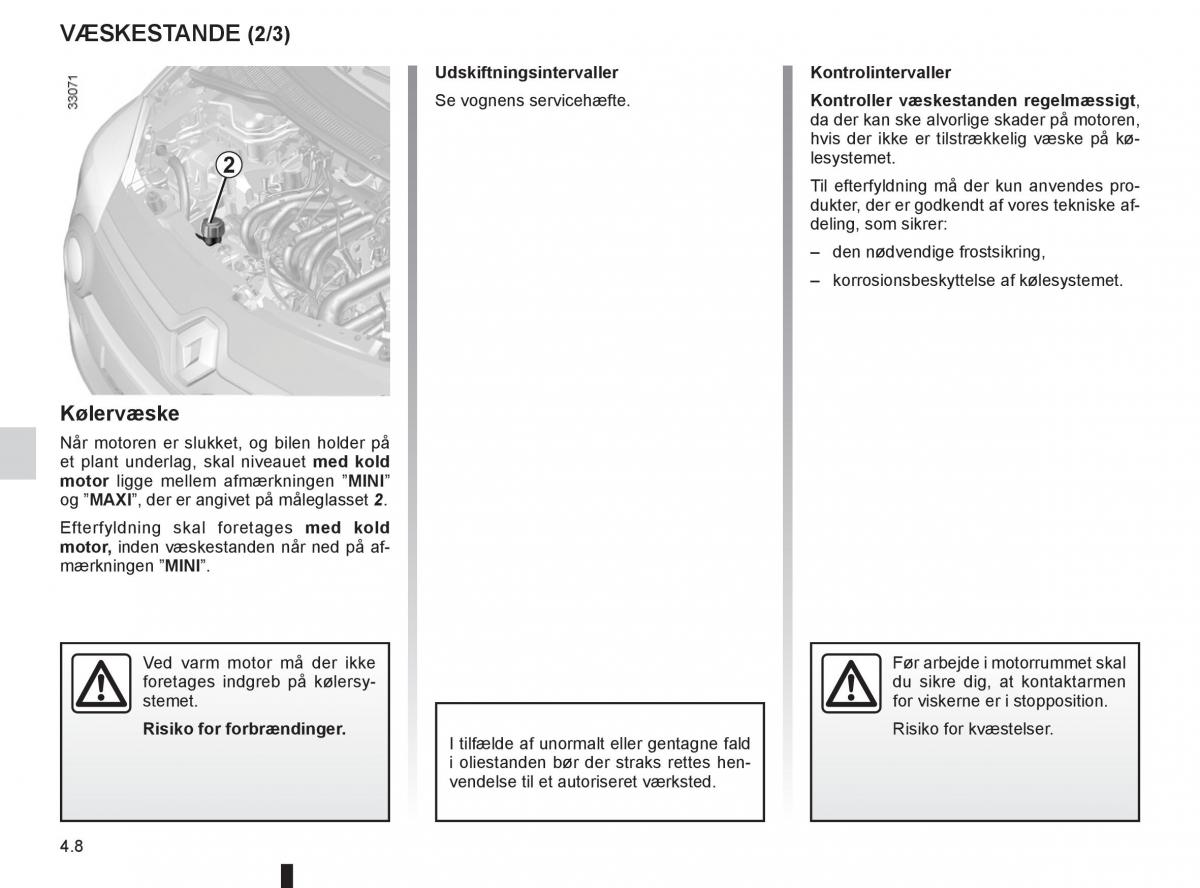 Renault Twingo III 3 Bilens instruktionsbog / page 146