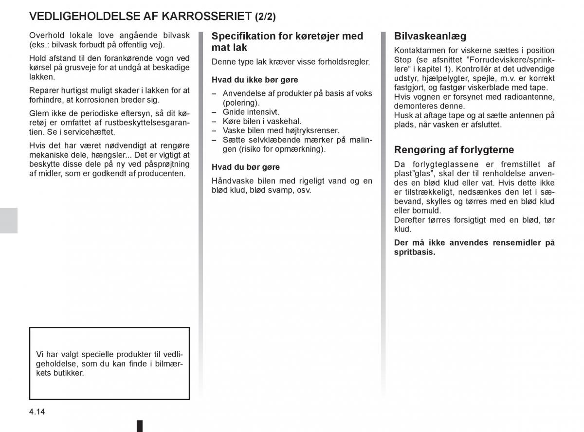 Renault Twingo III 3 Bilens instruktionsbog / page 152