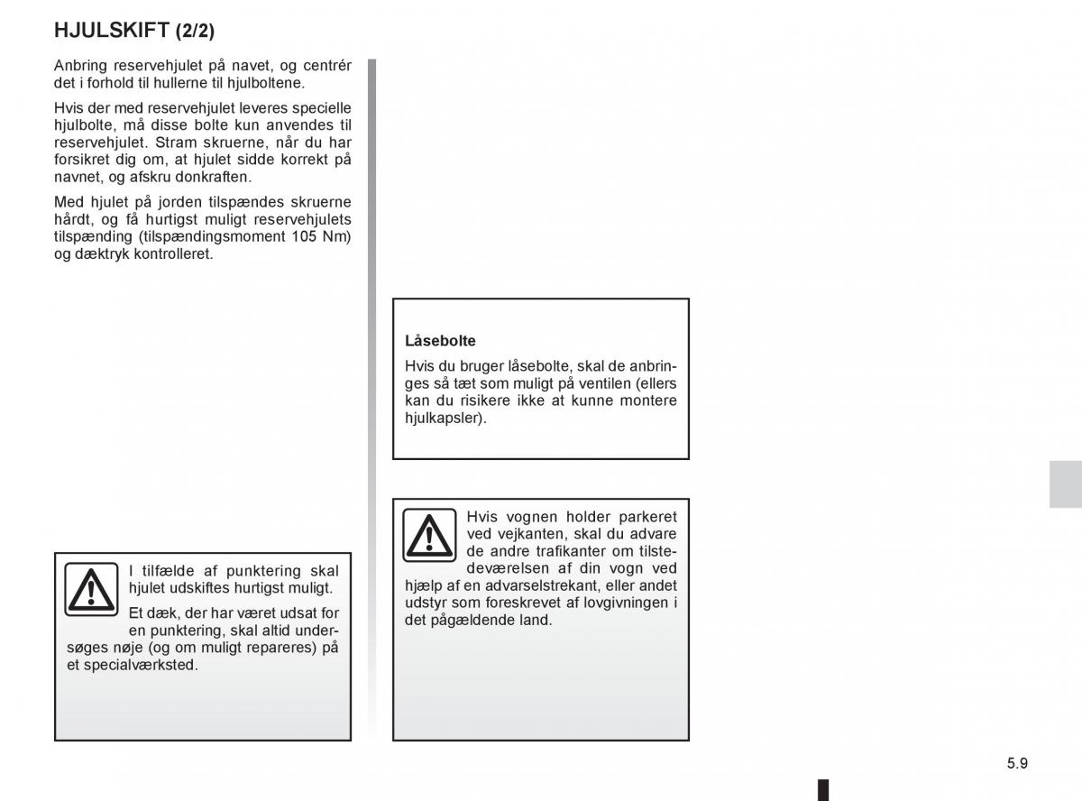 Renault Twingo III 3 Bilens instruktionsbog / page 163