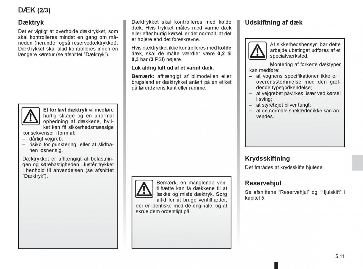 Renault Twingo III 3 Bilens instruktionsbog / page 165