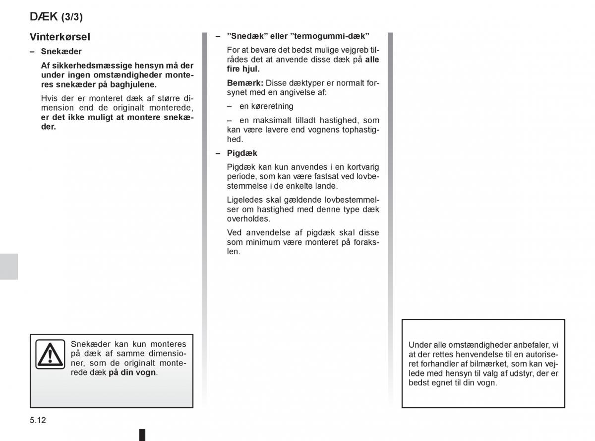 Renault Twingo III 3 Bilens instruktionsbog / page 166