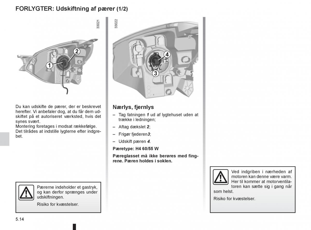 Renault Twingo III 3 Bilens instruktionsbog / page 168