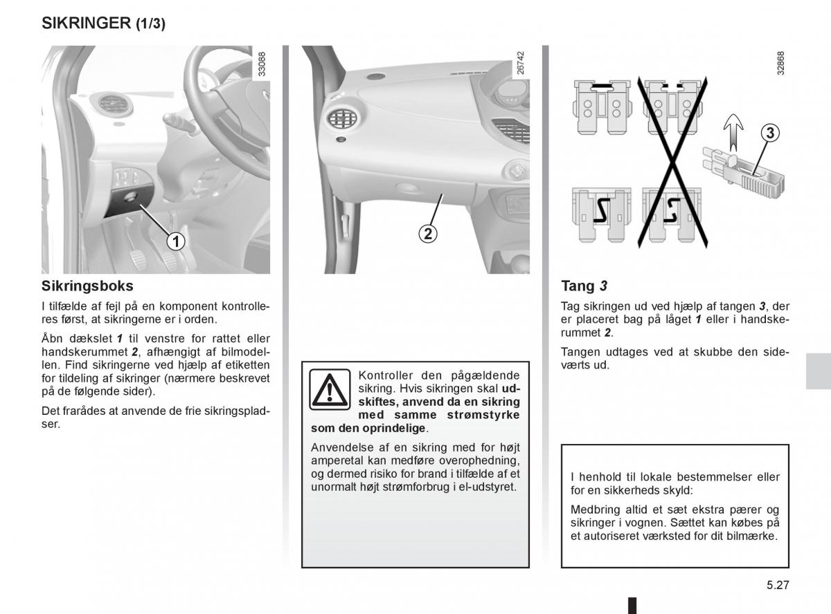 Renault Twingo III 3 Bilens instruktionsbog / page 181