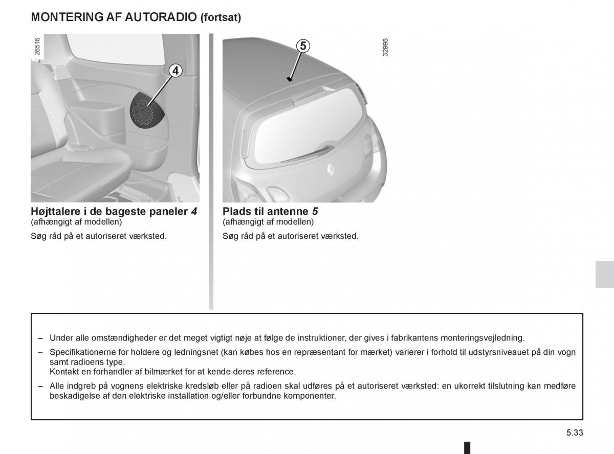 Renault Twingo III 3 Bilens instruktionsbog / page 187