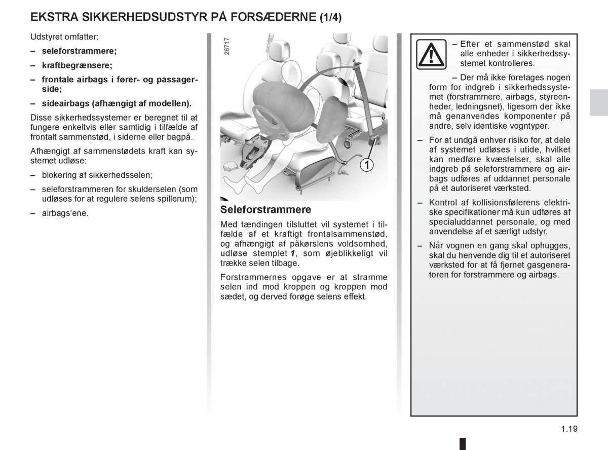 Renault Twingo III 3 Bilens instruktionsbog / page 25