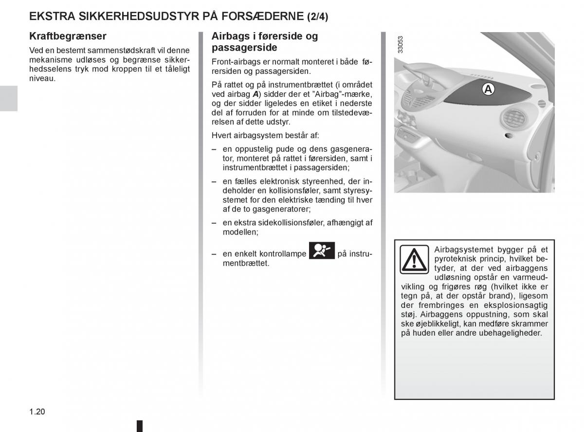 Renault Twingo III 3 Bilens instruktionsbog / page 26