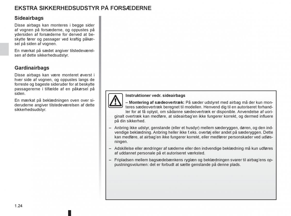 Renault Twingo III 3 Bilens instruktionsbog / page 30